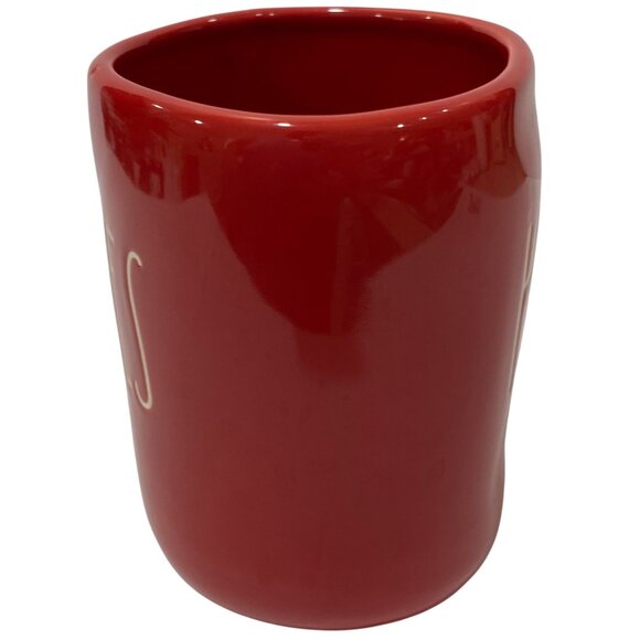 Rae Dunn Double Sided Coffee Mug "Hugs" "Kisses" In Red by Magenta - Picture 2 of 6